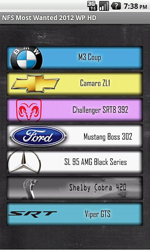 NFS Most Wanted 2012 Cars HD截图3