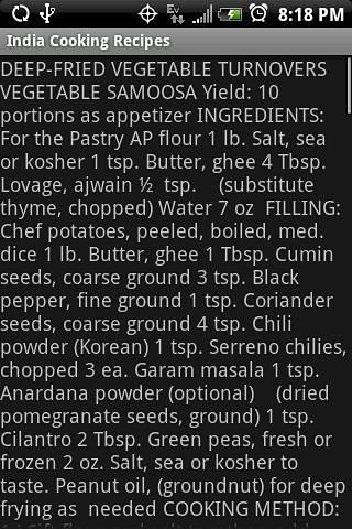 India Cooking Recipes截图2