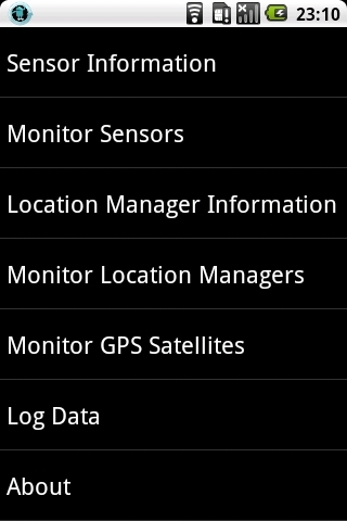 Sensor and GPS Monitor截图1