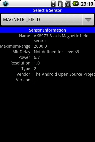 Sensor and GPS Monitor截图5