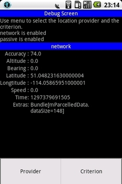 Sensor and GPS Monitor截图