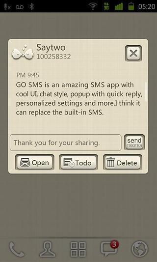 GO SMS Pro 14th Theme截图3