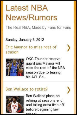 The Real NBA News/Rumors截图2