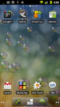 Bubbles live wallpaper截图