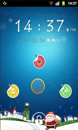 SkinChristmas-91智能锁锁屏主题截图1