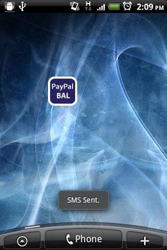 PayPal SMS Widget截图