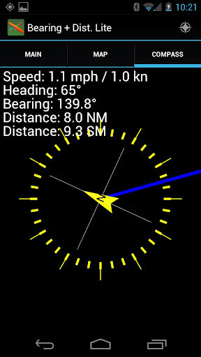 Bearing+Distance Lite截图4