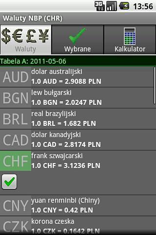 NBP Exchange Rates (CHR)截图1