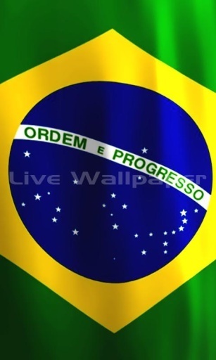 Brazil Flag LWP Free截图3