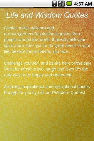 Life And Wisdom Quotes截图2