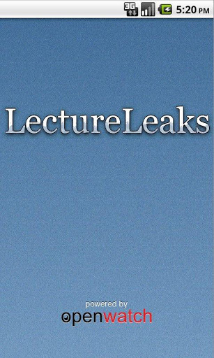 LectureLeaks Lecture Recorder截图1