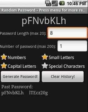 Random Password截图