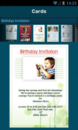 Create Birthday Invitation截图1