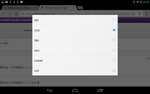 Widget - Trig Equation Solver截图6