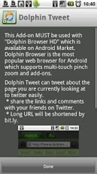 Dolphin Tweet截图