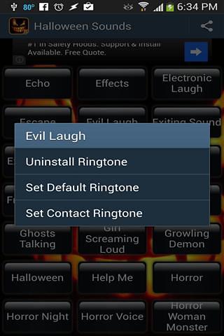 万圣节铃声短信声音截图3
