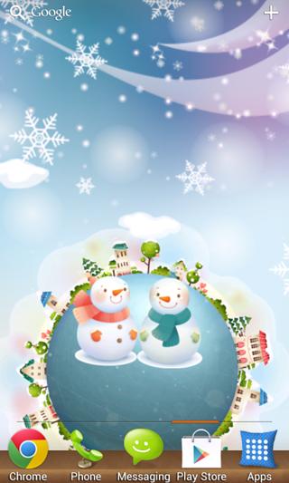 Rotate City Snowfall LWP(Free)截图4