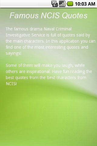 Famous Ncis Quotes截图2