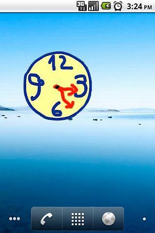 scribble widget clock 2x2截图2