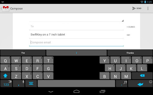 SwiftKey Tablet Free截图2