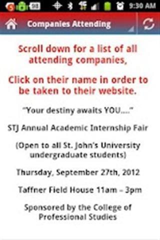 STJ Academic Internship Fair截图2