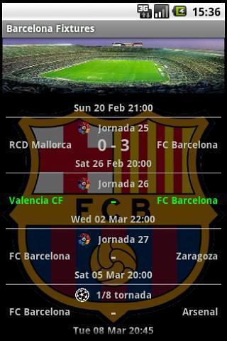 Barcelona Fixtures截图2