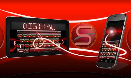 SlideIT Red Digital spirit skin截图6