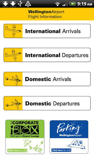 Wellington Airport Flight Info截图1