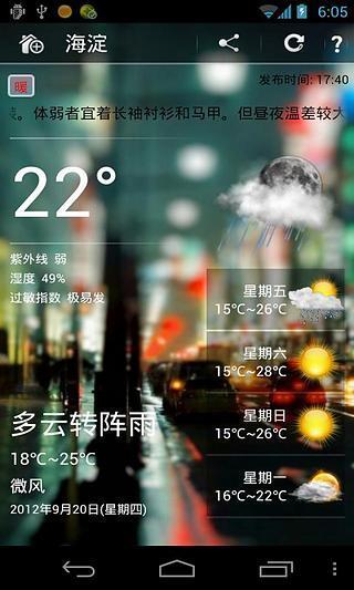 365桌面天气（含漂亮桌面天气插件）截图1