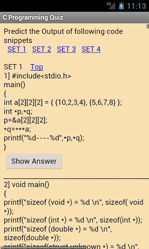 C Programming Quiz截图1