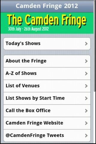 The Camden Fringe 2012截图1