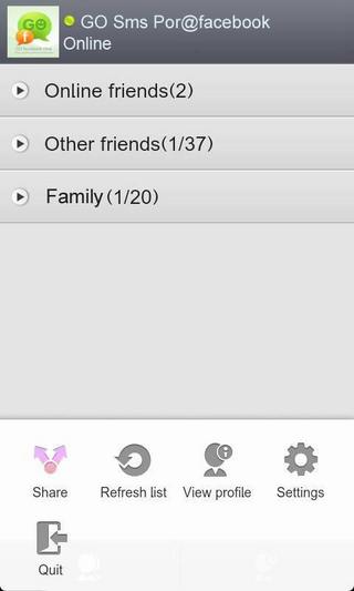 GO短信Facebook Chat插件截图2
