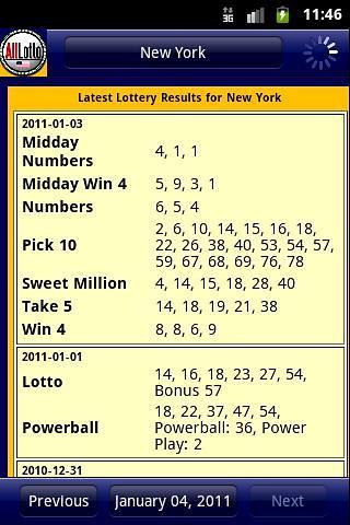 AllLotto US Lottery Result截图2