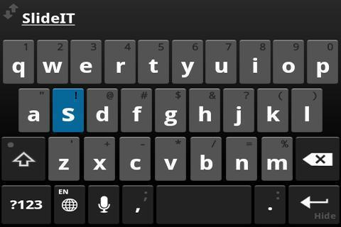 SlideIT keyboard ICS skin截图2