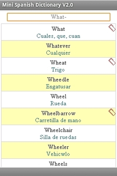 Mini Spanish Dictionary截图