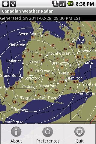 Canadian Weather Radar截图2