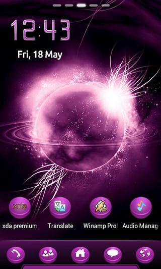 Purple! Go Launcher Theme截图2