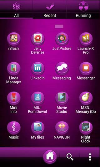 Purple! Go Launcher Theme截图6