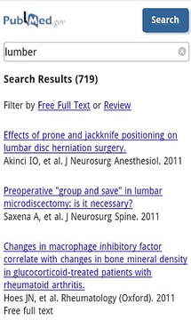 PubMed search截图