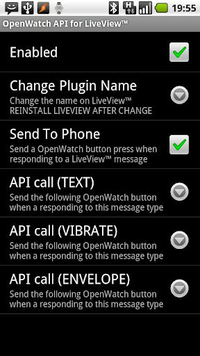 OpenWatch API for LiveView™截图2