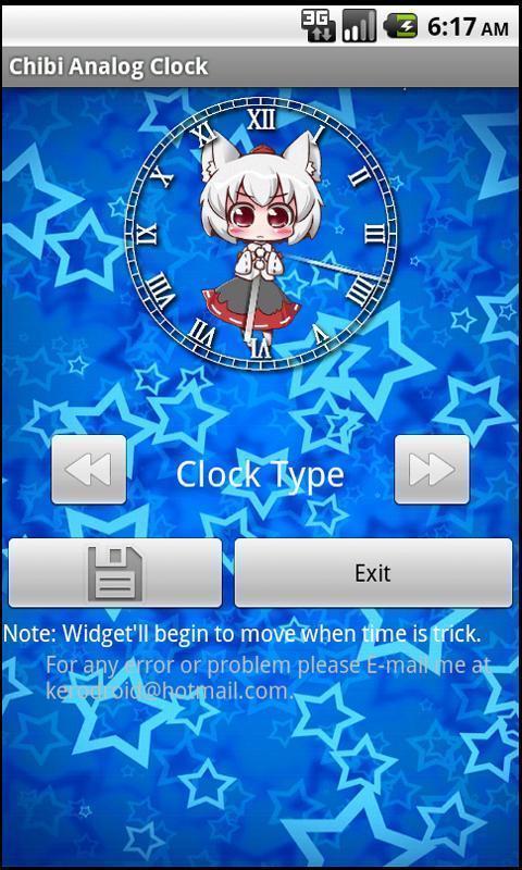 Chibi Analog Clock截图2