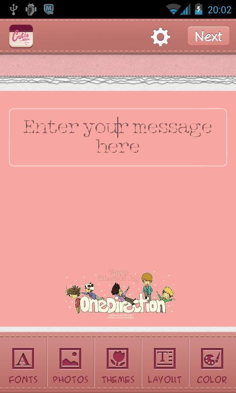 One Direction Pack For Textcutie截图3