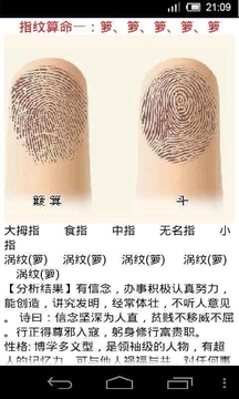 指纹爱情测算解析截图