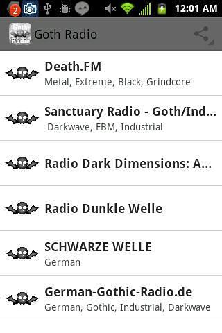 哥特音乐电台 Goth music radio截图3