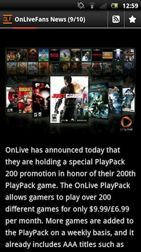 OnLiveFans.com OnLive News截图