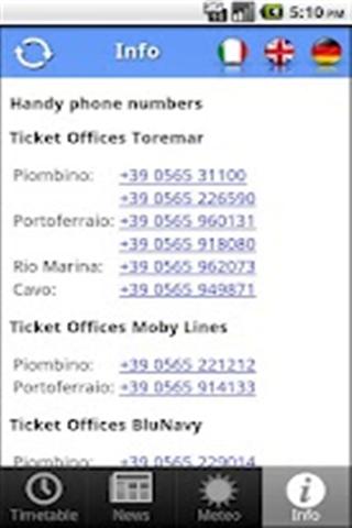 Elba Ferries Timetable截图4