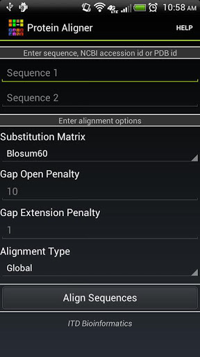 Pairwise Protein Aligner截图1