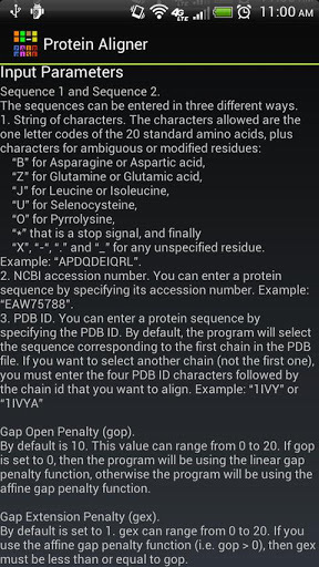 Pairwise Protein Aligner截图3