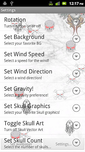 Skull Attack LWP Free截图6