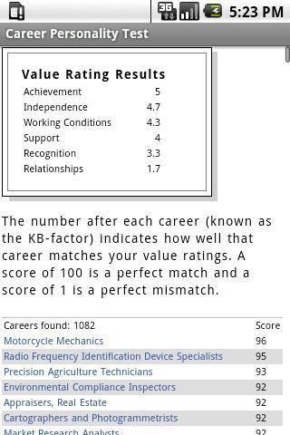 Career Personality Test截图2